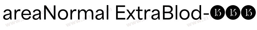 areaNormal ExtraBlod字体转换